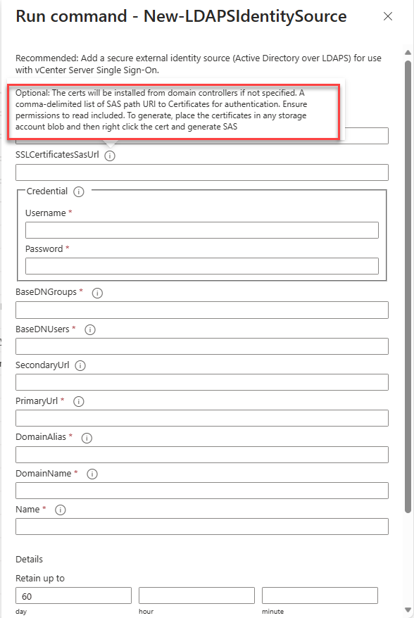 information block explaining the new process